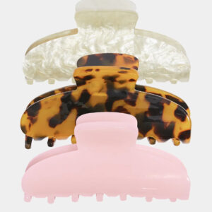 Faux Marble Hair Clip 3-Pack