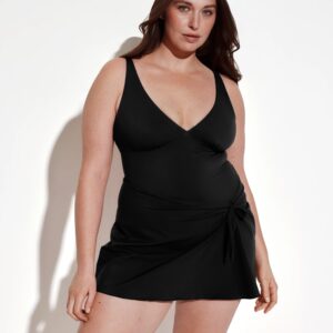Leakproof Sculpt Deep V Swim Dress