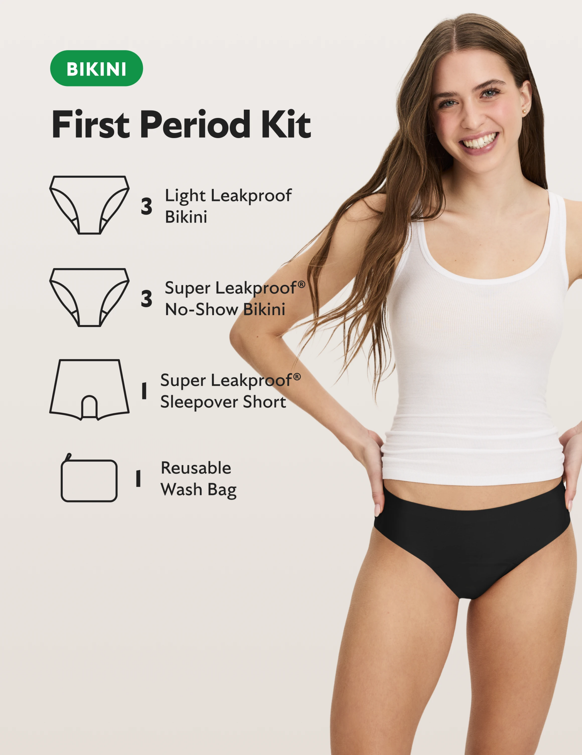 Teen First Period Kit - Bikini - Image 2