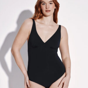 Leakproof Deep V One Piece Swimsuit - Long Torso