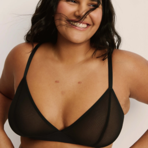 Mesh Deep V Bra
